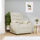 Verstelbare stoel voor ultiem comfort en ontspanning - Crème / 1 - Fauteuils & Relaxfauteuils