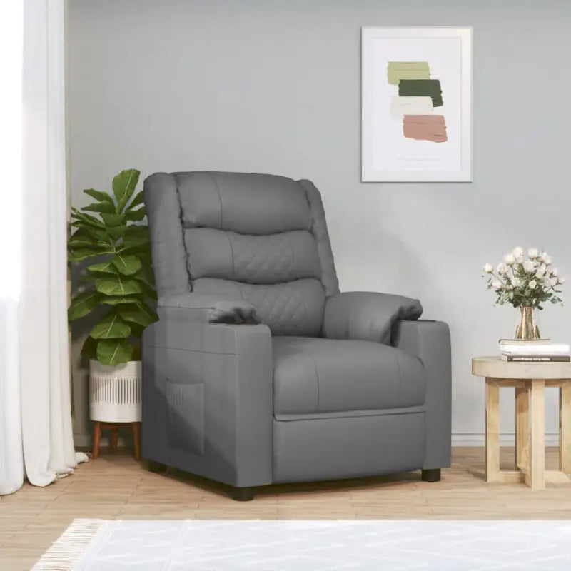 Verstelbare stoel voor ultiem comfort en ontspanning - Grijs / 1 - Fauteuils & Relaxfauteuils