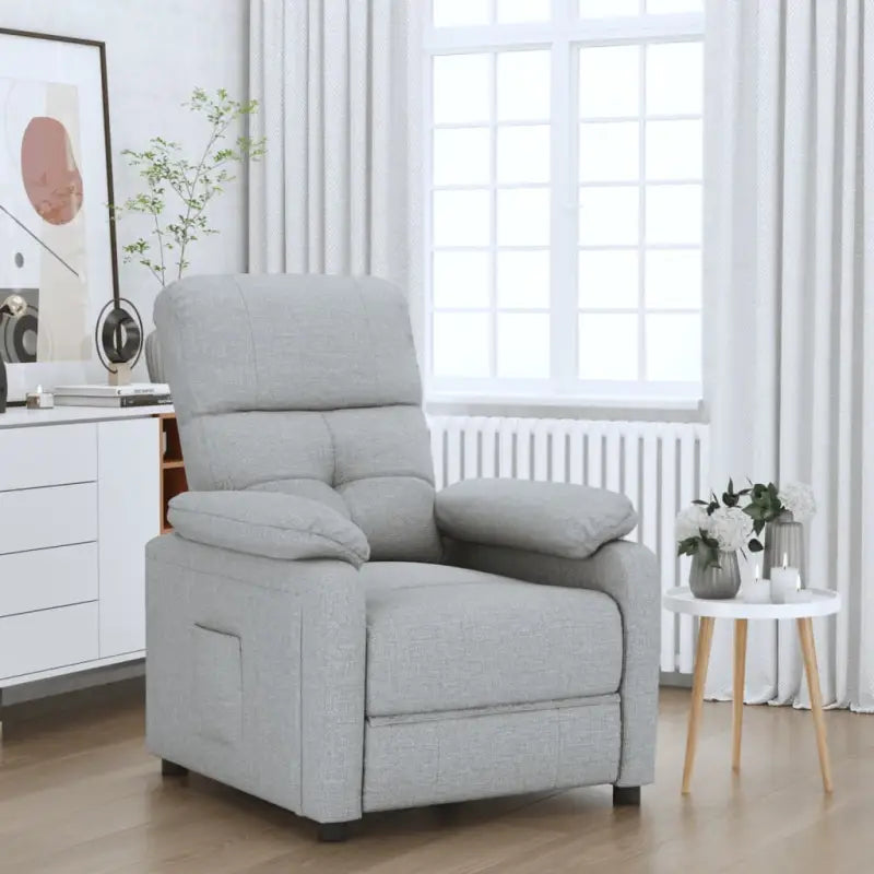 Verstelbare stoel voor ultiem comfort en ontspanning - Lichtgrijs / 1 - Fauteuils & Relaxfauteuils