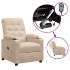 Verstelbare stoel voor ultiem comfort en relax in huis - Crème / 1 - Fauteuils & Relaxfauteuils