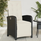 Verstelbare tuinstoel van poly rattan met wasbare hoes - Tuinstoelen