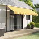 Vervangingsdoek voor Luifelrok voor een Frisse uitstraling - Geel en wit / 4 m / 1 - Zonwering