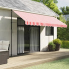 Vervangingsdoek voor Luifelrok voor een Frisse uitstraling - Rood en wit / 4 m / 1 - Zonwering