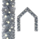 VidaXL kerstslinger met LED-verlichting voor betoverende kerstdecoratie - Zilver / 10 m / 1 - Kerstverlichting