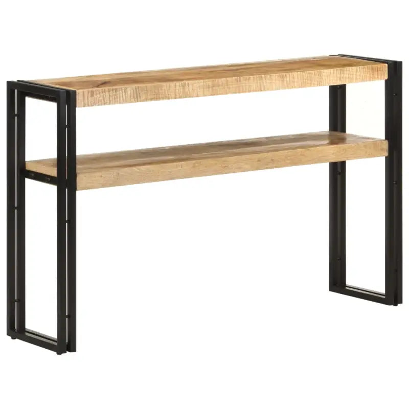 vidaXL Wandtafel 150x30x75 cm massief acaciahout - 1 / 120 cm / Ruw mangohout - Bijzettafels
