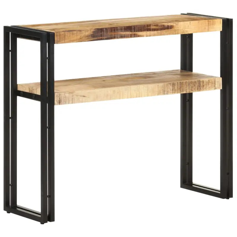 vidaXL Wandtafel 150x30x75 cm massief acaciahout - 1 / 90 cm / Ruw mangohout - Bijzettafels