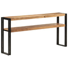 vidaXL Wandtafel 150x30x75 cm massief acaciahout - Bijzettafels