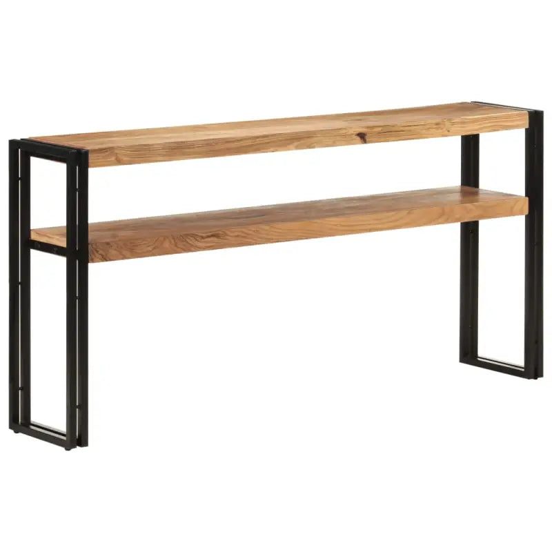 vidaXL Wandtafel 150x30x75 cm massief acaciahout - Bijzettafels