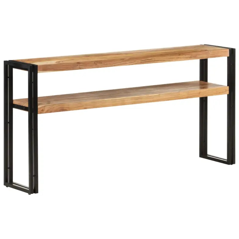 vidaXL Wandtafel 150x30x75 cm massief acaciahout - Bijzettafels