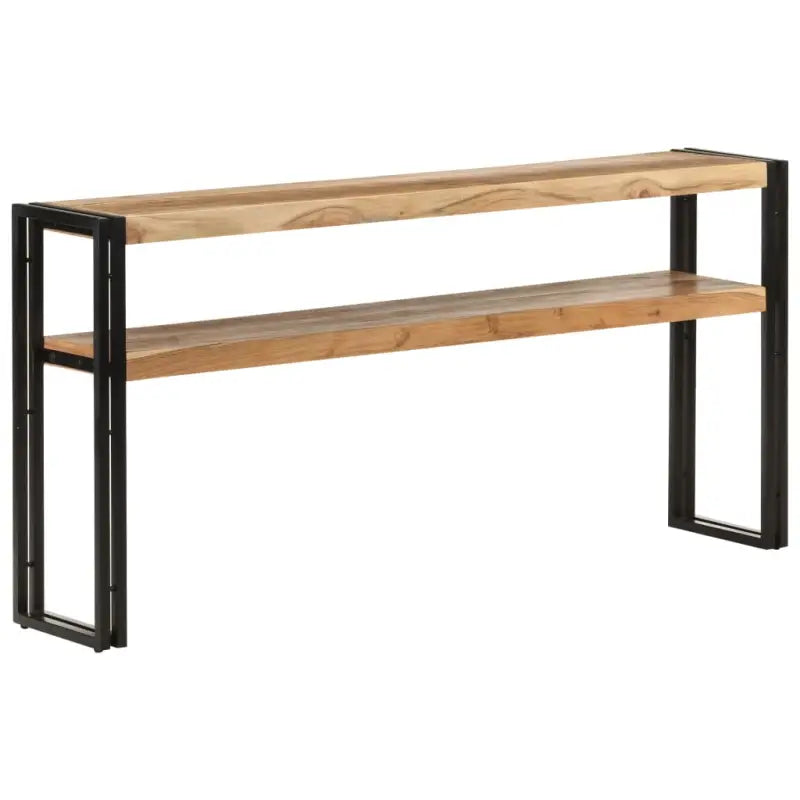vidaXL Wandtafel 150x30x75 cm massief acaciahout - Bijzettafels