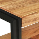vidaXL Wandtafel 150x30x75 cm massief acaciahout - Bijzettafels