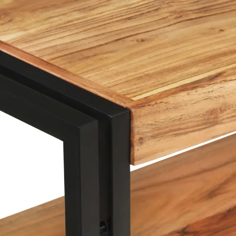 vidaXL Wandtafel 150x30x75 cm massief acaciahout - Bijzettafels