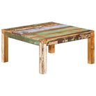 Vierkante salontafel van massief gerecycled hout voor landelijke stijl - Salontafels