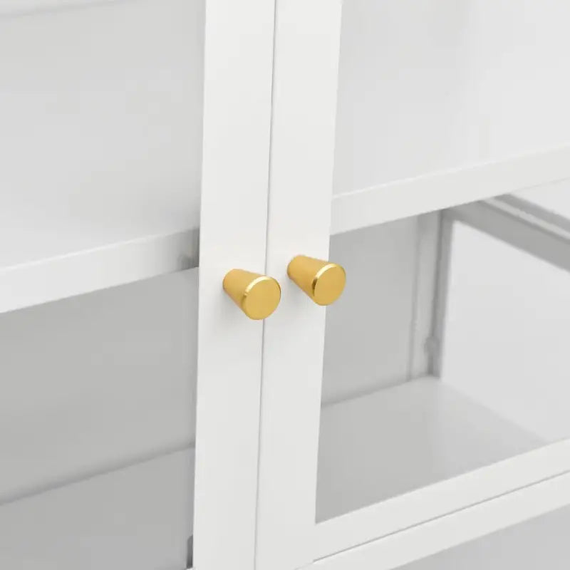 Vitrinekast met gehard glas en verstelbare schappen voor stijlvolle opberging - Opbergkasten & lockerkasten