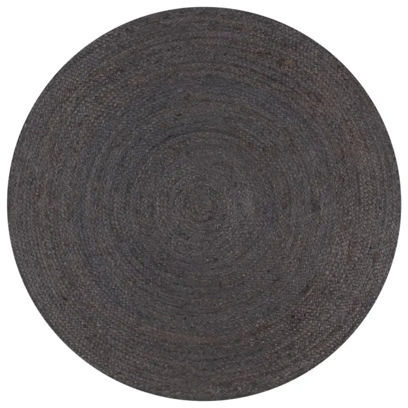 Vloerkleden van gevlochten jute voor een natuurlijke uitstraling - Donkergrijs / 120 cm - Vloerkleden