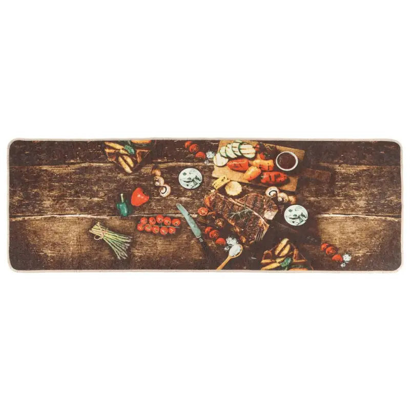 Vloerkleed met levendige kleuren en zacht fluweel voor de keuken - Vloerkleden