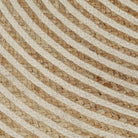 Vloerkleed met spiraal ontwerp van gevlochten jute voor een natuurlijke uitstraling - Vloerkleden