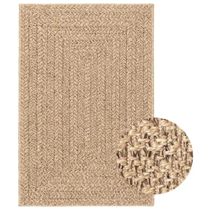 Vloerkleed voor binnen en buiten met gezellige sfeer - Beige / 140 x 200 cm / Rechthoekig - Vloerkleden