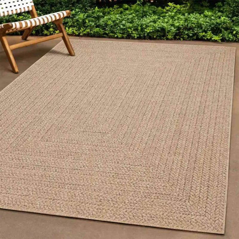 Vloerkleed voor binnen en buiten met gezellige sfeer - Beige / 160 x 230 cm / Rechthoekig - Vloerkleden