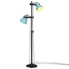 Vloerlamp met industrieel design voor elke woonkamer of slaapkamer - Blauw / 1 / 2 - Lampen