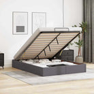 Voetenbank voor bedden en boxspring nodig met opberggemak en comfort - Grijs / 140 x 190 cm - Bedden & bedframes