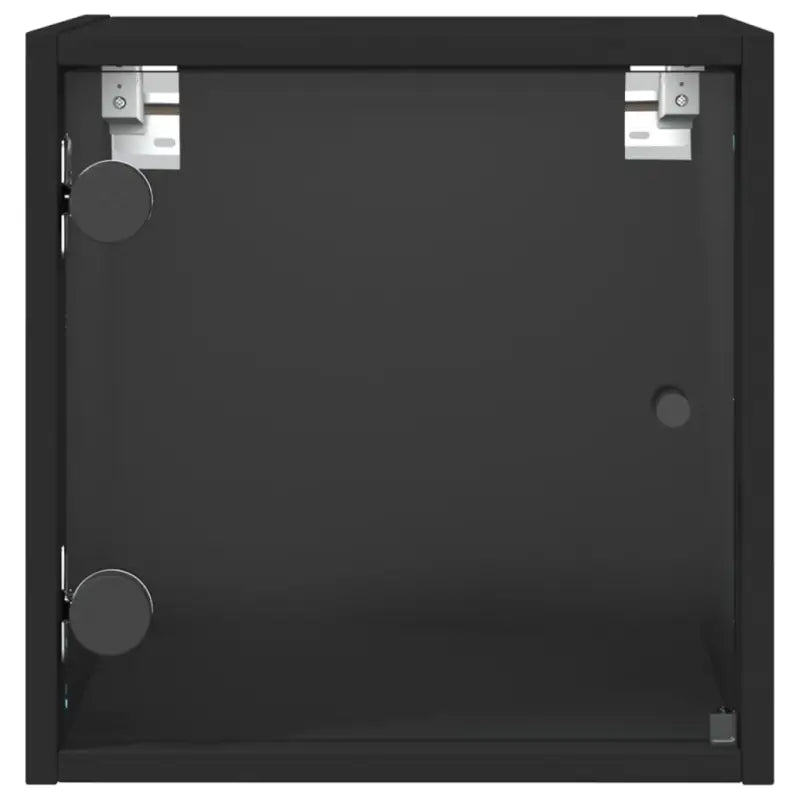 Wandgemonteerd nachtkastje met glazen deur en stabiel blad - Nachtkastjes