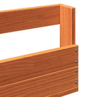 Wandgemonteerd schoenenrek van massief grenenhout voor binnen handbereik - Wasbruin / 2 / 110 cm - Schoenenrekken
