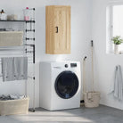 Wandgemonteerde dressoir bewerkt hout hoogglans wit elegante uitstraling - Sonoma eiken / 1 - Dressoirs & buffetkasten