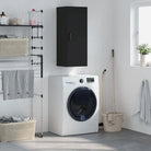 Wandgemonteerde dressoir in hoogglans wit van bewerkt hout - Zwart / 1 - Dressoirs & buffetkasten