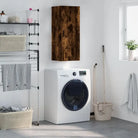 Wandgemonteerde dressoir met elegant bewerkt hout Design - Gerookt eiken / 1 - Dressoirs & buffetkasten