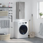 Wandgemonteerde dressoir met elegant bewerkt hout Design - Grijs sonoma / 1 - Dressoirs & buffetkasten