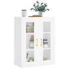 Wandgemonteerde dressoir van bewerkt hout met elegant ontwerp - Dressoirs & buffetkasten