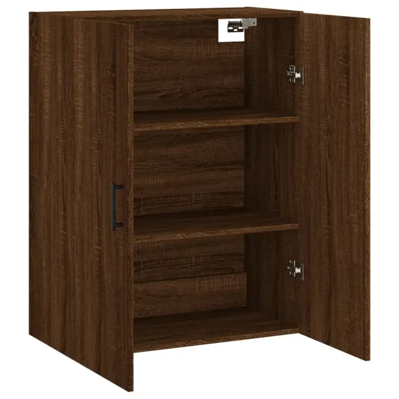 Wandgemonteerde kast van bewerkt hout met elegant ontwerp - Dressoirs & buffetkasten