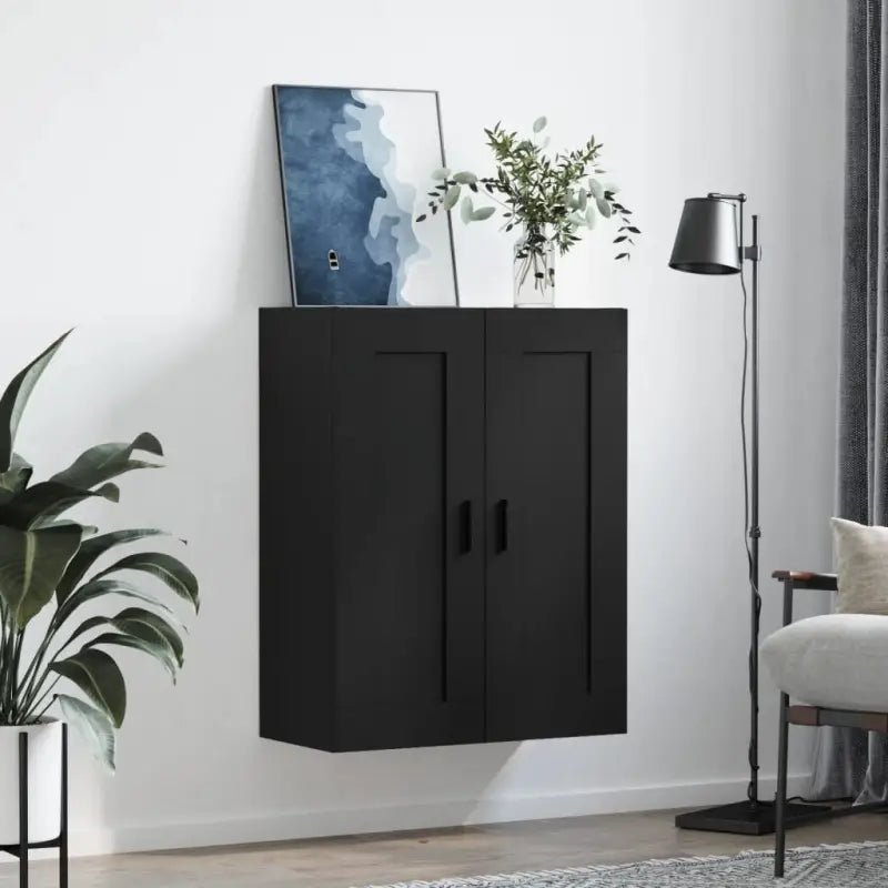 Wandgemonteerde kast van bewerkt hout met elegant ontwerp - Dressoirs & buffetkasten