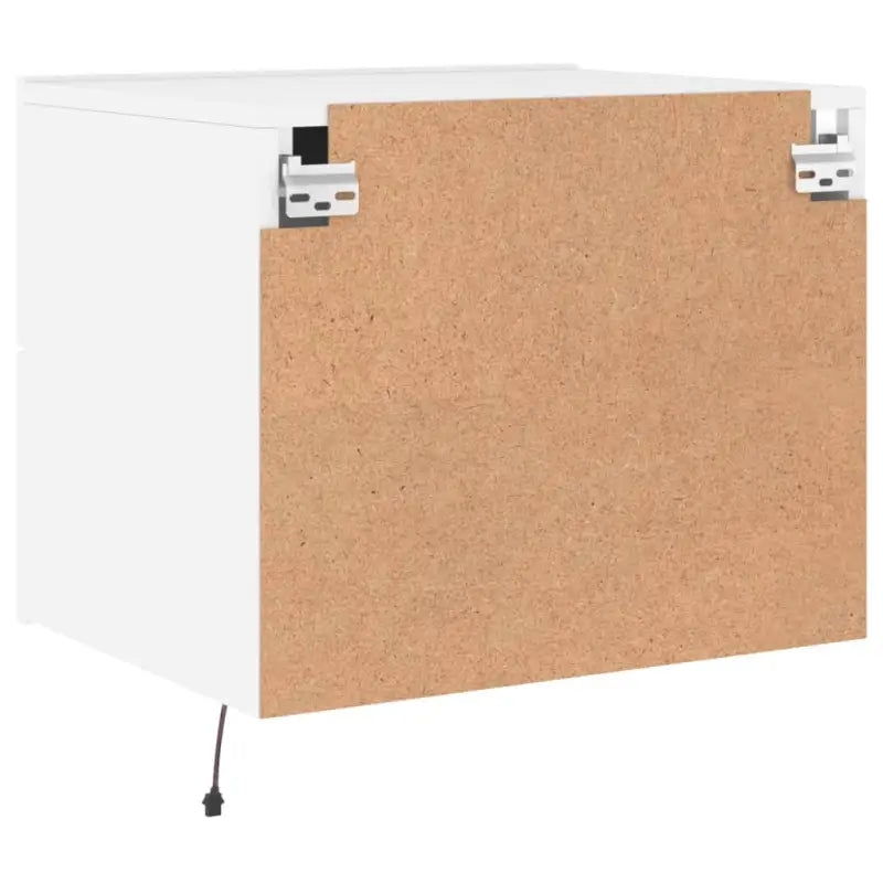 Wandgemonteerde nachtkastjes van bewerkt hout met LED-verlichting - Nachtkastjes