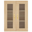 Wandkast in bewerkt hout met elegant en duurzaam ontwerp - Dressoirs & buffetkasten