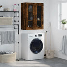 Wandkast met elegant ontwerp van bewerkt hout voor jouw interieur - Gerookt eiken / 1 - Dressoirs & buffetkasten