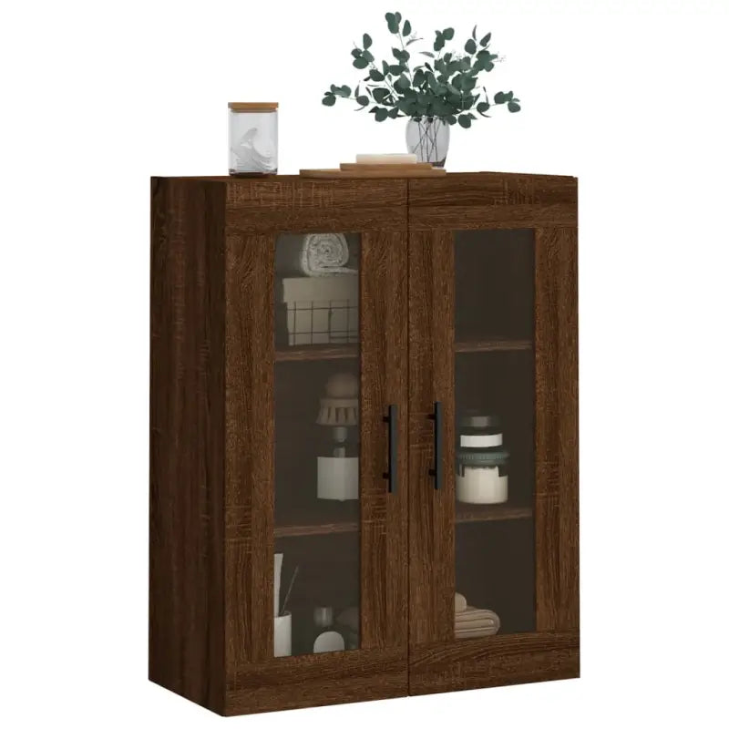 Wandkast met elegant ontwerp van bewerkt hout voor jouw interieur - Dressoirs & buffetkasten