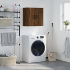 Wandkast van bewerkt hout voor een decoratief en praktisch interieur - bruin eikenkleur / 1 - Opbergkasten &