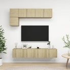 Wandmeubelset voor tv met ruime opbergruimte - Tv-meubels
