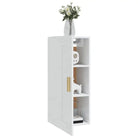Wandplank in hoogglans wit van bewerkt hout voor jouw woonkamer - Wandplanken
