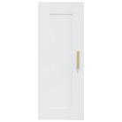 Wandplank in hoogglans wit van bewerkt hout voor jouw woonkamer - Wandplanken