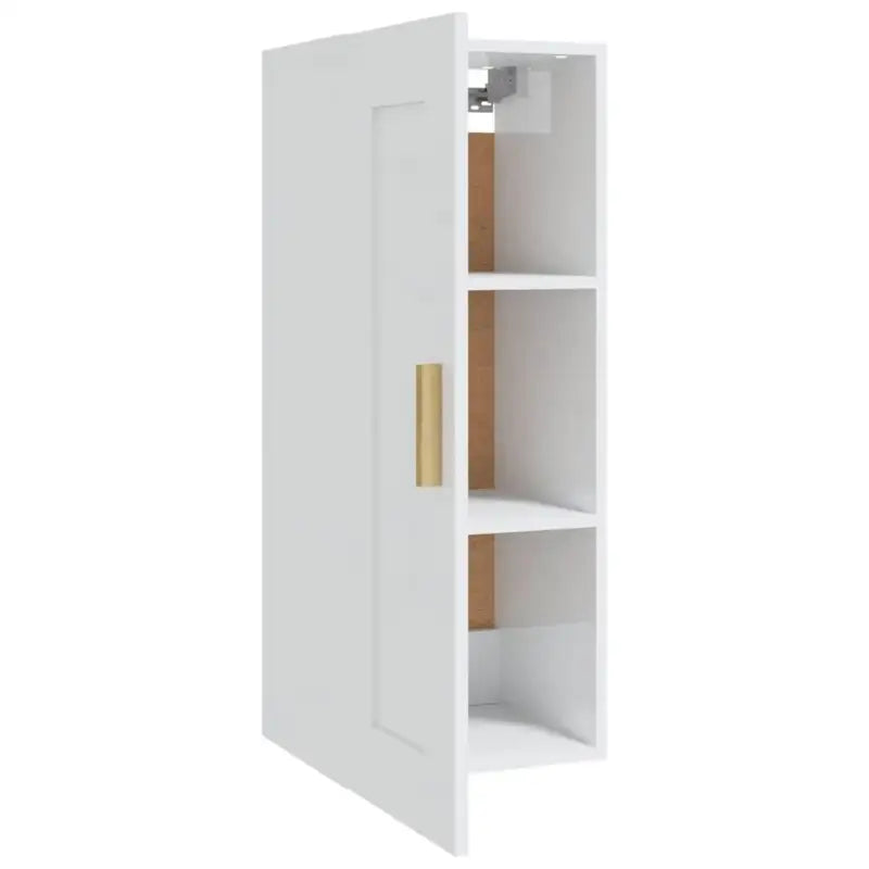 Wandplank in hoogglans wit van bewerkt hout voor jouw woonkamer - Wandplanken