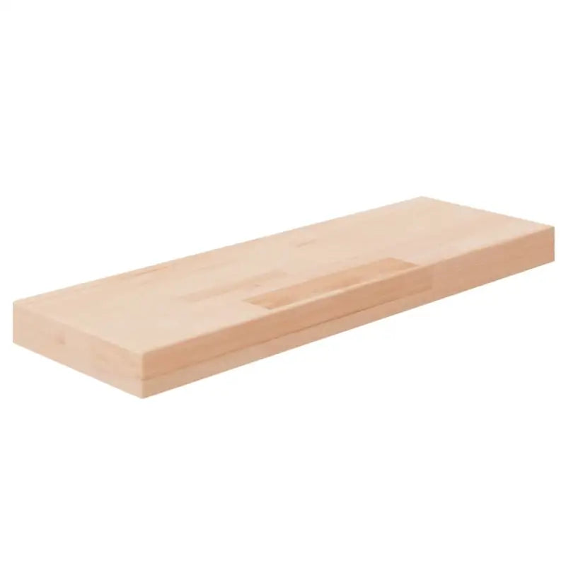 Wandplank in onbehandeld massief eikenhout voor extra opbergruimte - 60 x 20 x 4 cm / 1 - Wandplanken