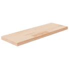 Wandplank in onbehandeld massief eikenhout voor extra opbergruimte - Wandplanken