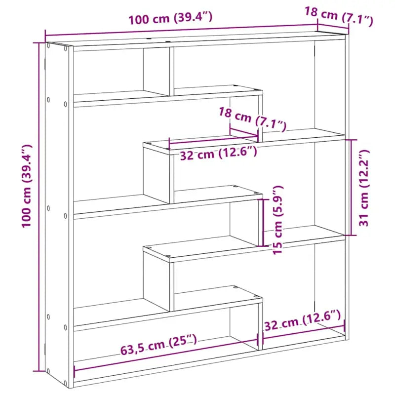 Wandplank met bewerkt hout voor decoratie en praktische opbergruimte - Wandplanken