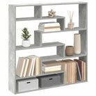 Wandplank met bewerkt hout voor decoratie en praktische opbergruimte - Betongrijs / 1 - Wandplanken