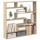 Wandplank met bewerkt hout voor decoratie en praktische opbergruimte - Sonoma eiken / 1 - Wandplanken