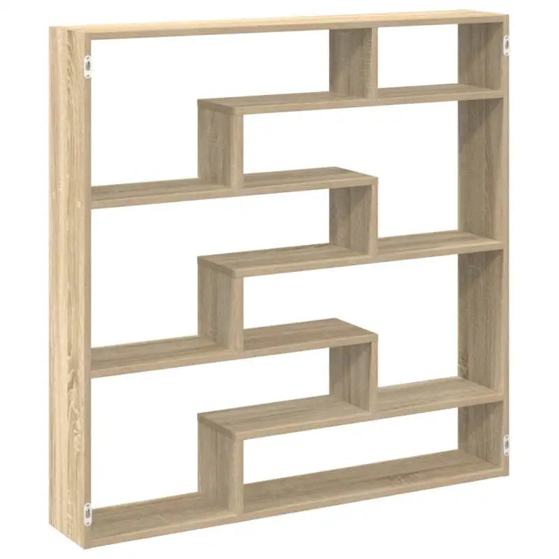 Wandplank met bewerkt hout voor decoratie en praktische opbergruimte - Wandplanken