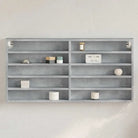 Wandplank van bewerkt hout in grijs sonoma voor modern interieur - Betongrijs / 100 x 8.5 x 50 cm / 1 - Wandplanken